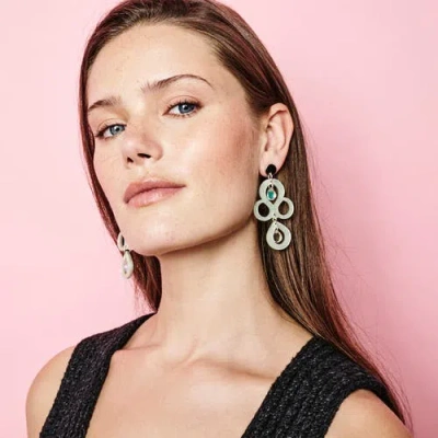 Toolally Petite Batik Earrings In Multi