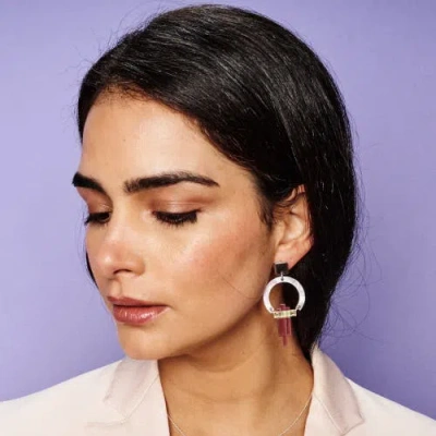 Toolally Petite Art Deco Chandeliers In Pink