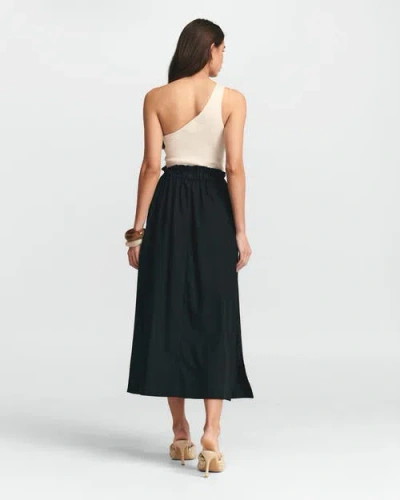 St Mrlo Meli Linen Skirt In Black