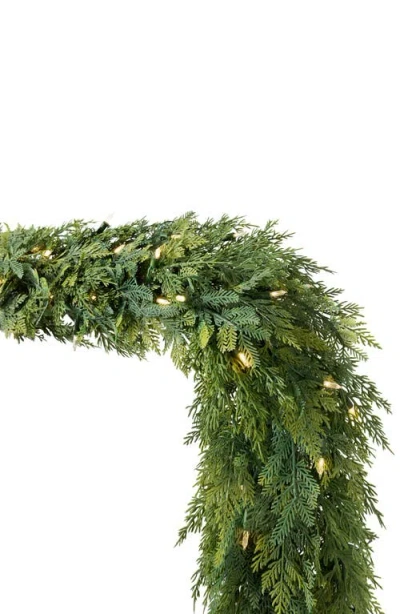 Balsam Hill Outdoor Cedar Woods Garland In Green