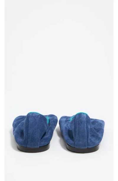 Bimba Y Lola Pointed Toe Ballerina In Blue