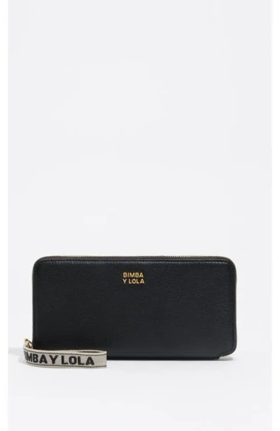 Bimba Y Lola Large Leather Horizontal Wallet In Multi
