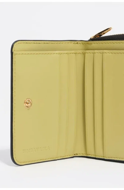 Bimba Y Lola Crocodile-effect Zip-around Wallet In Black