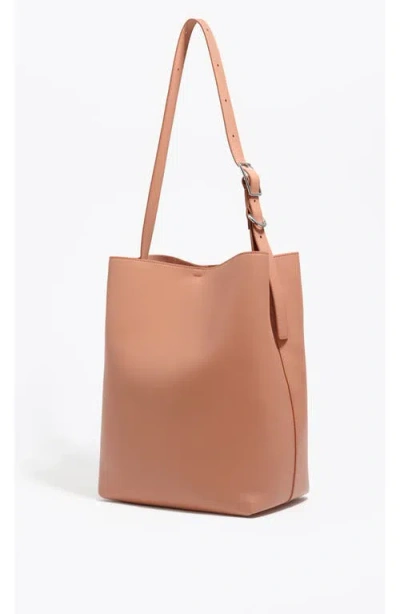 Bimba Y Lola Large Leather Carlino Bag In Pink