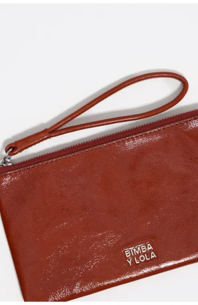 Bimba Y Lola Large Leather Coin Wallet In Red