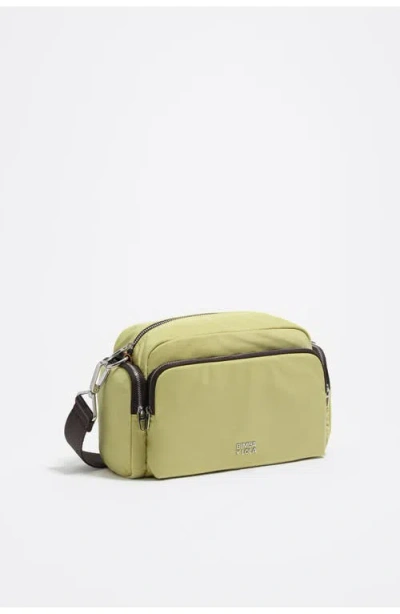 Bimba Y Lola Medium Nylon Pocket Crossbody Bag In Green