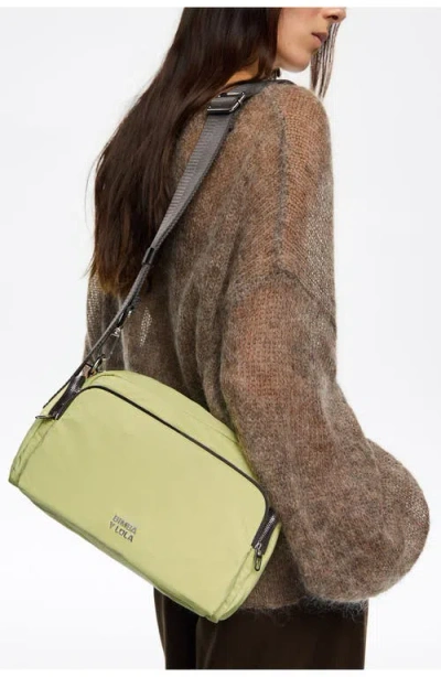 Bimba Y Lola Medium Nylon Pocket Crossbody Bag In Green