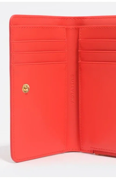 Bimba Y Lola Crocodile-effect Zip-around Wallet In Orange