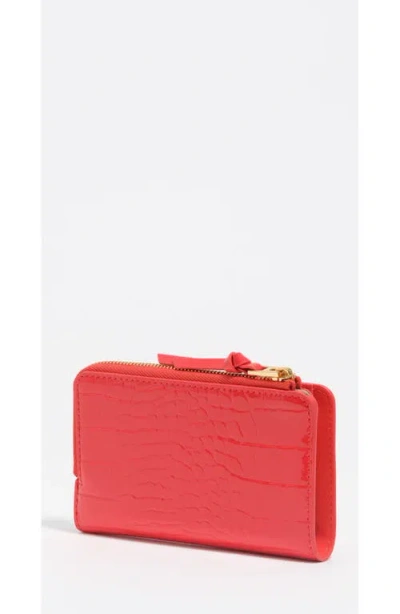 Bimba Y Lola Crocodile-effect Zip-around Wallet In Orange