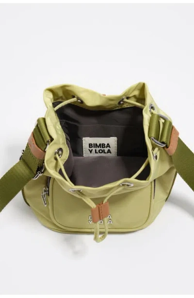 Bimba Y Lola Nylon Mini Bag Adjustable Strap In Green
