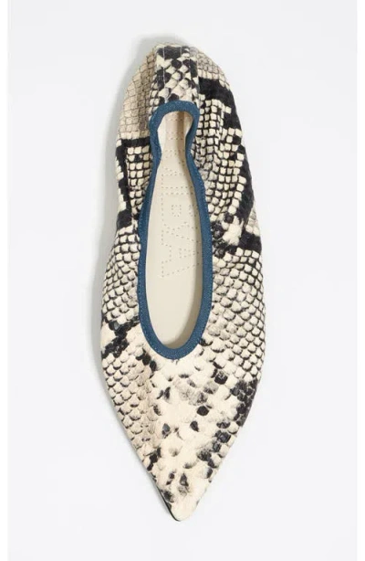 Bimba Y Lola Pointed Toe Ballerina In Animal Print