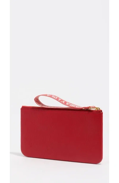 Bimba Y Lola Large Leather Coin Purse In Red