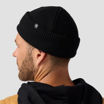 Backcountry Capra Rolled Beanie In Black