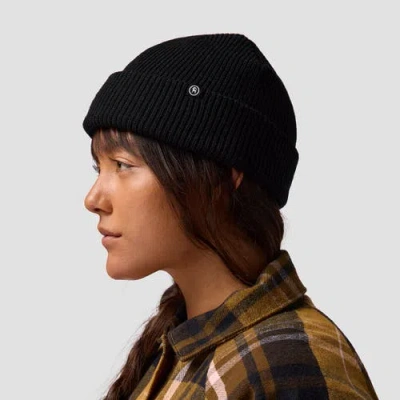 Backcountry Capra Rolled Beanie In Black
