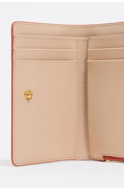 Bimba Y Lola Logo-plaque Zip Leather Wallet In Pink