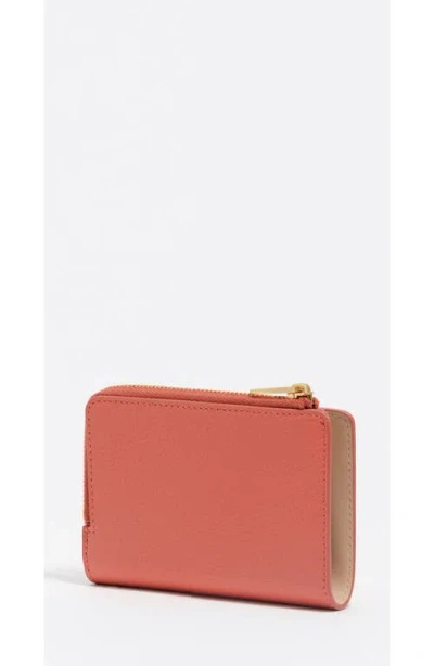 Bimba Y Lola Logo-plaque Zip Leather Wallet In Pink
