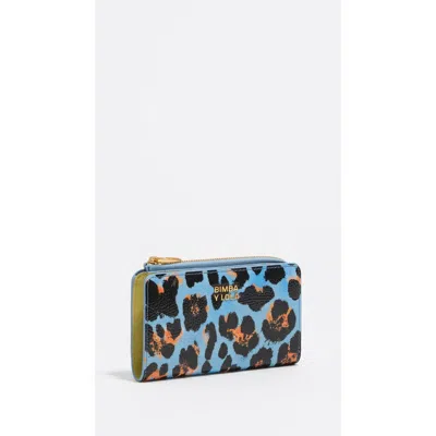 Bimba Y Lola Textured Shiny Leopard Print Coin Wallet
