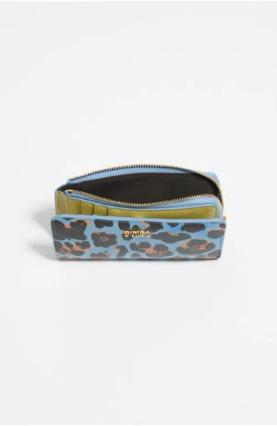 Bimba Y Lola Textured Shiny Leopard Print Coin Wallet