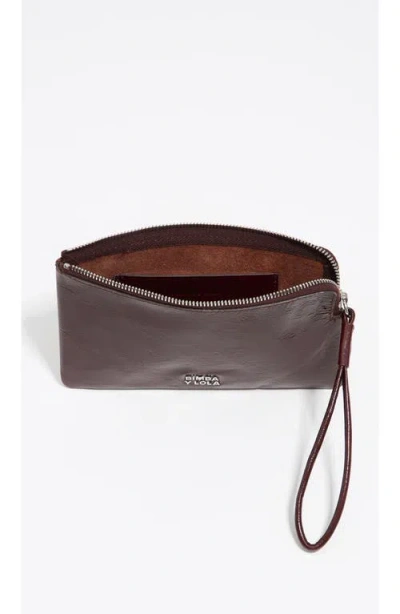 Bimba Y Lola Large Leather Coin Wallet In Brown
