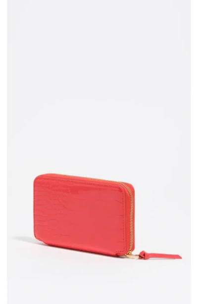 Bimba Y Lola Crocodile-effect Zip-around Wallet In Pink