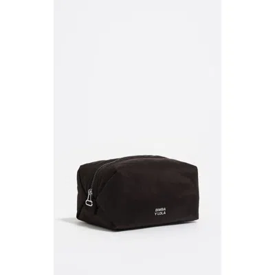Bimba Y Lola Large Nylon Make-up Case In Black