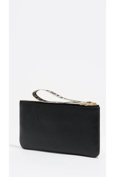 Bimba Y Lola Large Leather Coin Purse In Black