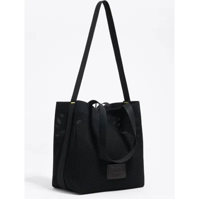 Bimba Y Lola Medium Flyknit Shoulder Bag In Black