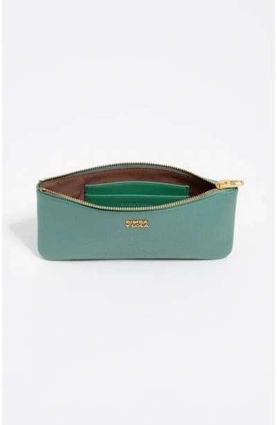 Bimba Y Lola Large Leather Coin Purse In Green