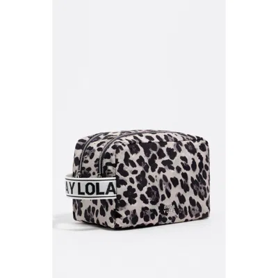 Bimba Y Lola Leopard Print Nylon Make-up Case In Multi