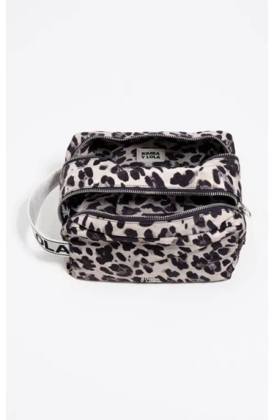 Bimba Y Lola Leopard Print Nylon Make-up Case In Multi
