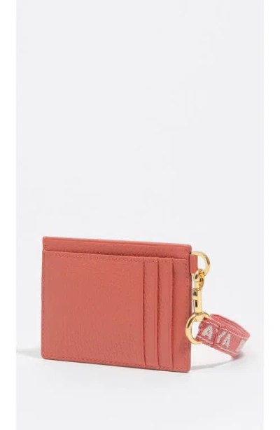Bimba Y Lola Leather Card Holder In Pink
