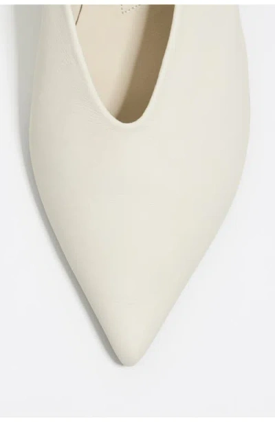 Bimba Y Lola Leather Medium Heel Court Shoe In Multi