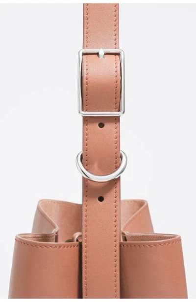 Bimba Y Lola Medium Leather Carlino Bag In Pink