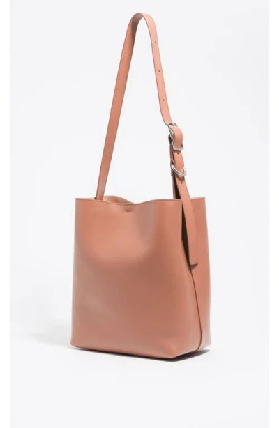 Bimba Y Lola Medium Leather Carlino Bag In Pink