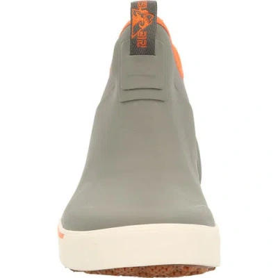 Rocky Drystrike Waterproof Gray & Orange Deck Boot In Green