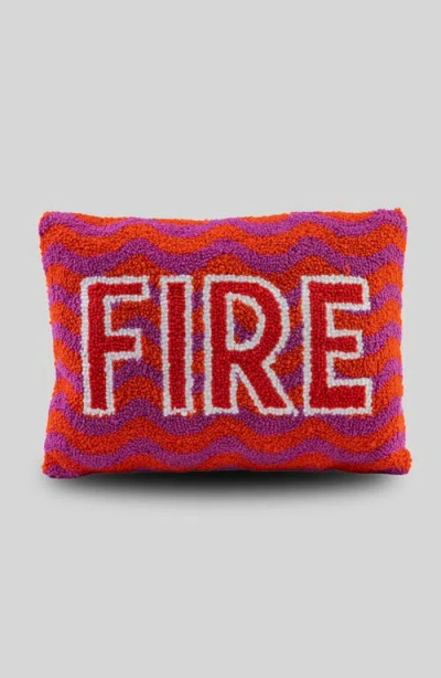 Furbish Fire Pillow In Red