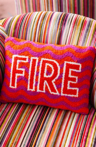 Furbish Fire Pillow In Red