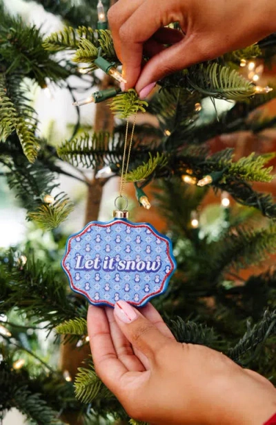 Furbish Scallop Ornament In Blue