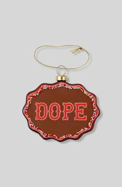 Furbish Scallop Ornament In Brown