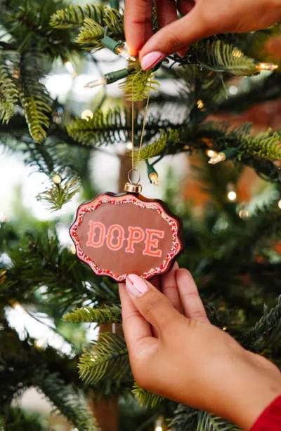 Furbish Scallop Ornament In Brown