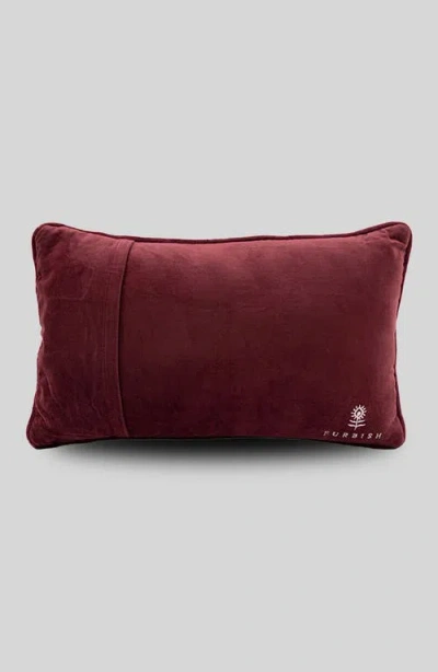 Furbish Let's Get Merry Needlepoint Pillow In Pink