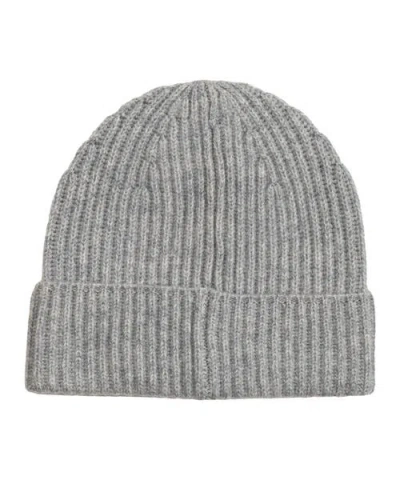 Echo Basic Cardigan Stitch Beanie In Gray