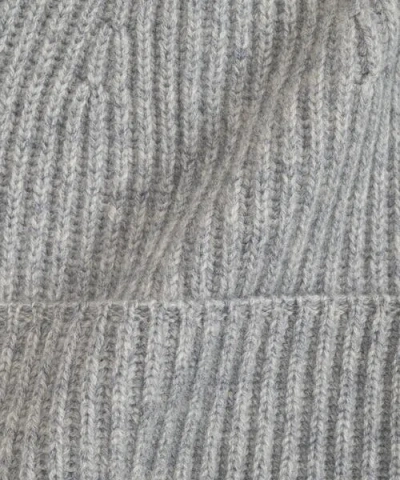 Echo Basic Cardigan Stitch Beanie In Gray
