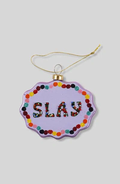 Furbish Scallop Ornament In Purple