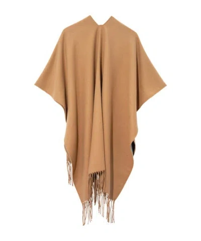 Echo Double-face Ruana In Brown