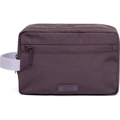 Lefrik Kei Double Washbag In Burgundy