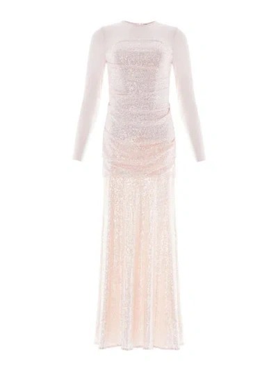 Needle & Thread Josephine Long Sleeve Gown In Purple