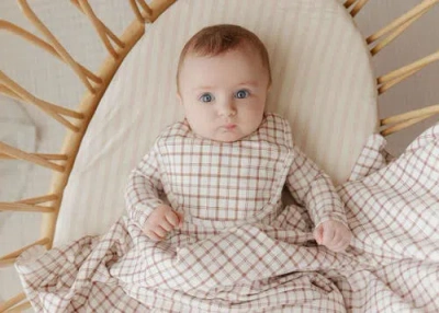 Ely's & Co. Modal French Terry Plaid Sheep Collection In Brown