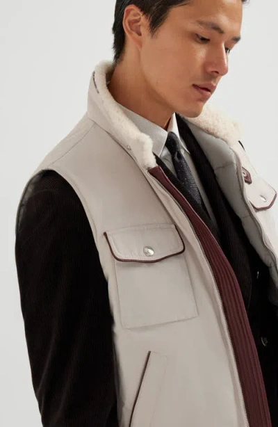 Brunello Cucinelli Collar-detail Pockets Gilet In Multi