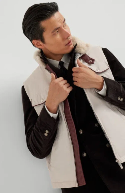 Brunello Cucinelli Collar-detail Pockets Gilet In Multi